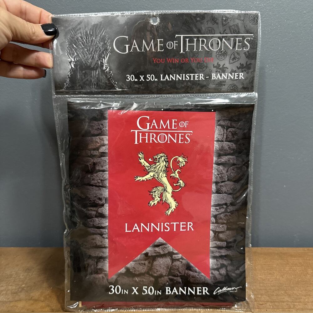 Game of Thrones You Win Or You Die Wall Banner 30" X 50" House Targaryen